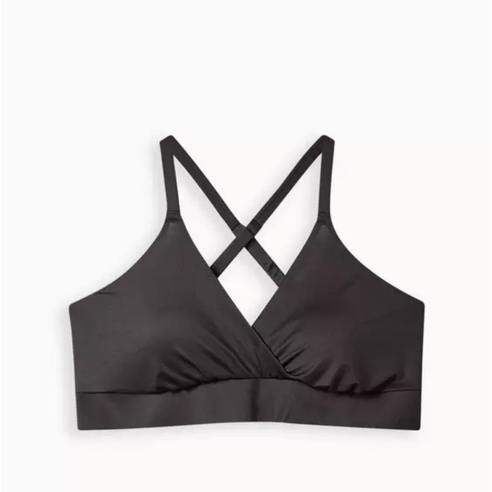 Torrid Lightly Lined Microfiber Surplice Bralette